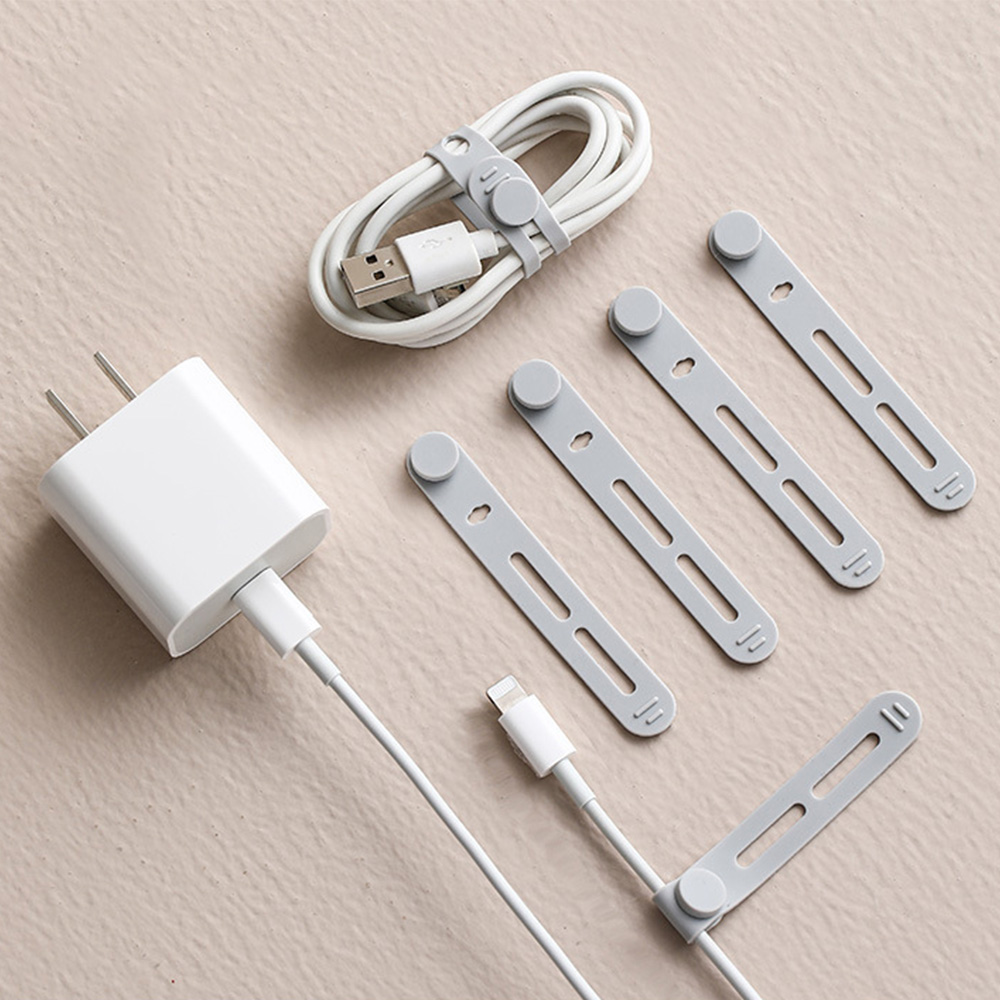 전선정리 실리콘 케이블타이 S3 1개 반영구 재사용 재활용 케이블 고정 80mm소형