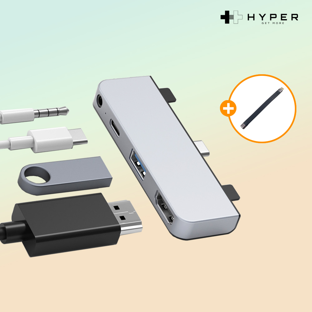 아이패드 맥북 4in1 USBC 허브 HDMI 썬더볼트 usb허브+연장케이블