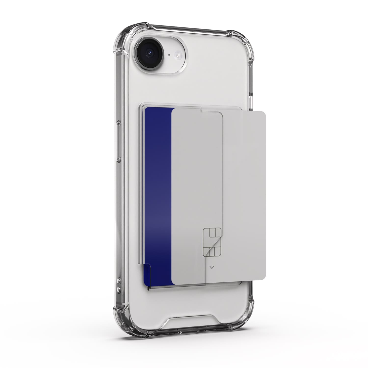 168cm 카드수납 케이스 2장 범퍼 투명, 아이폰16e