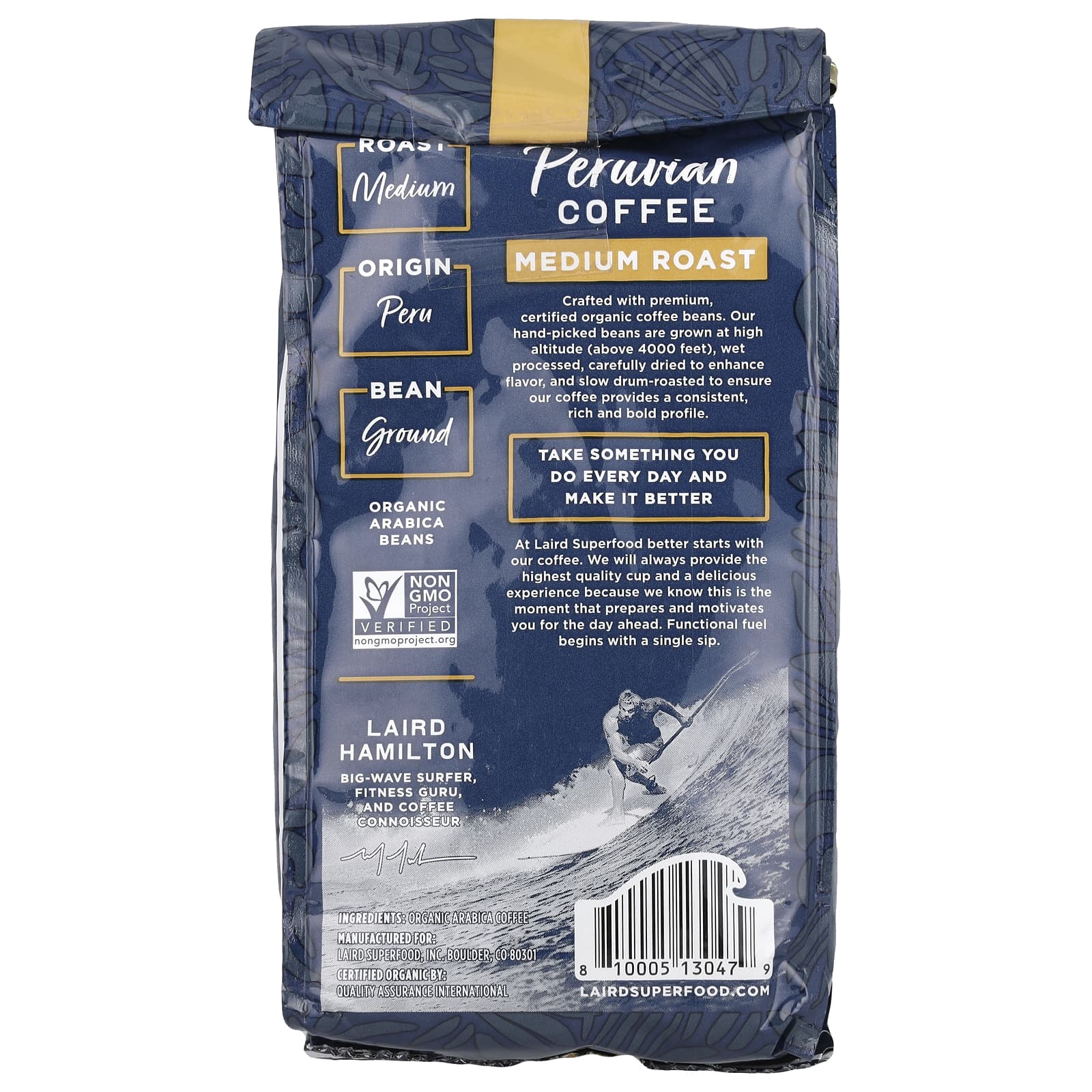 Laird Superfood 페루비안 커피 분쇄 커피 미디엄 로스트 340g12oz : 울프라이프샵