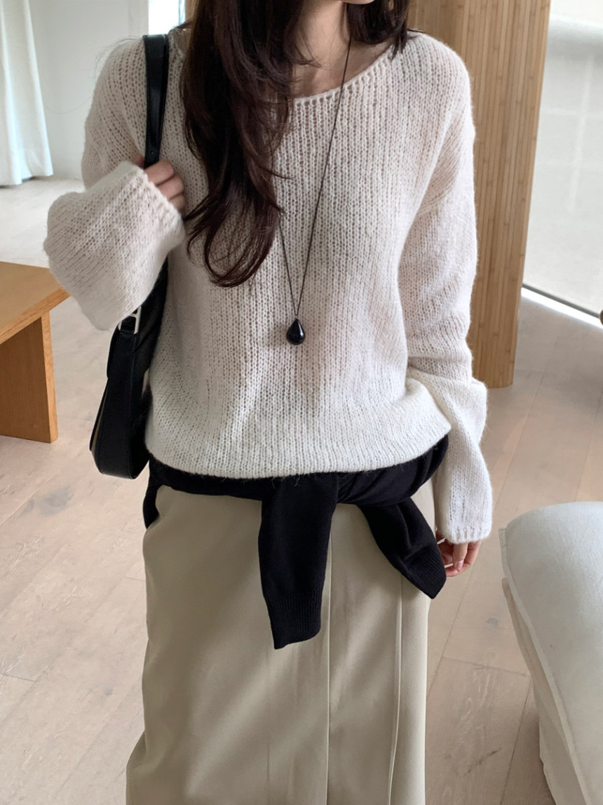 타티아 언발 투핀턱 백슬릿 H라인 롱 스커트 2color 상세 이미지 29