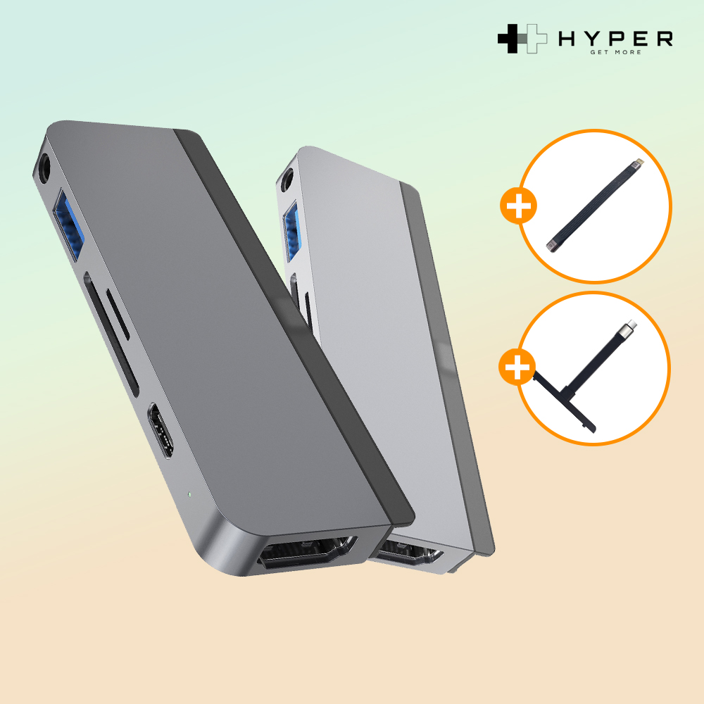 아이패드 6in1 썬더볼트 맥북 애플 커넥터 젠더 포트 확장 멀티허브+연장케이블