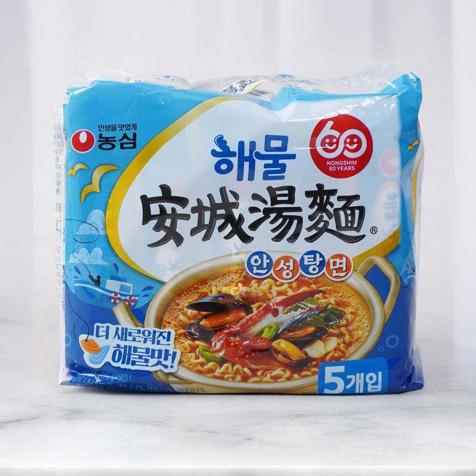 메가마트 농심 해물 안성탕면 라면 112gx5개 - 상품 이미지