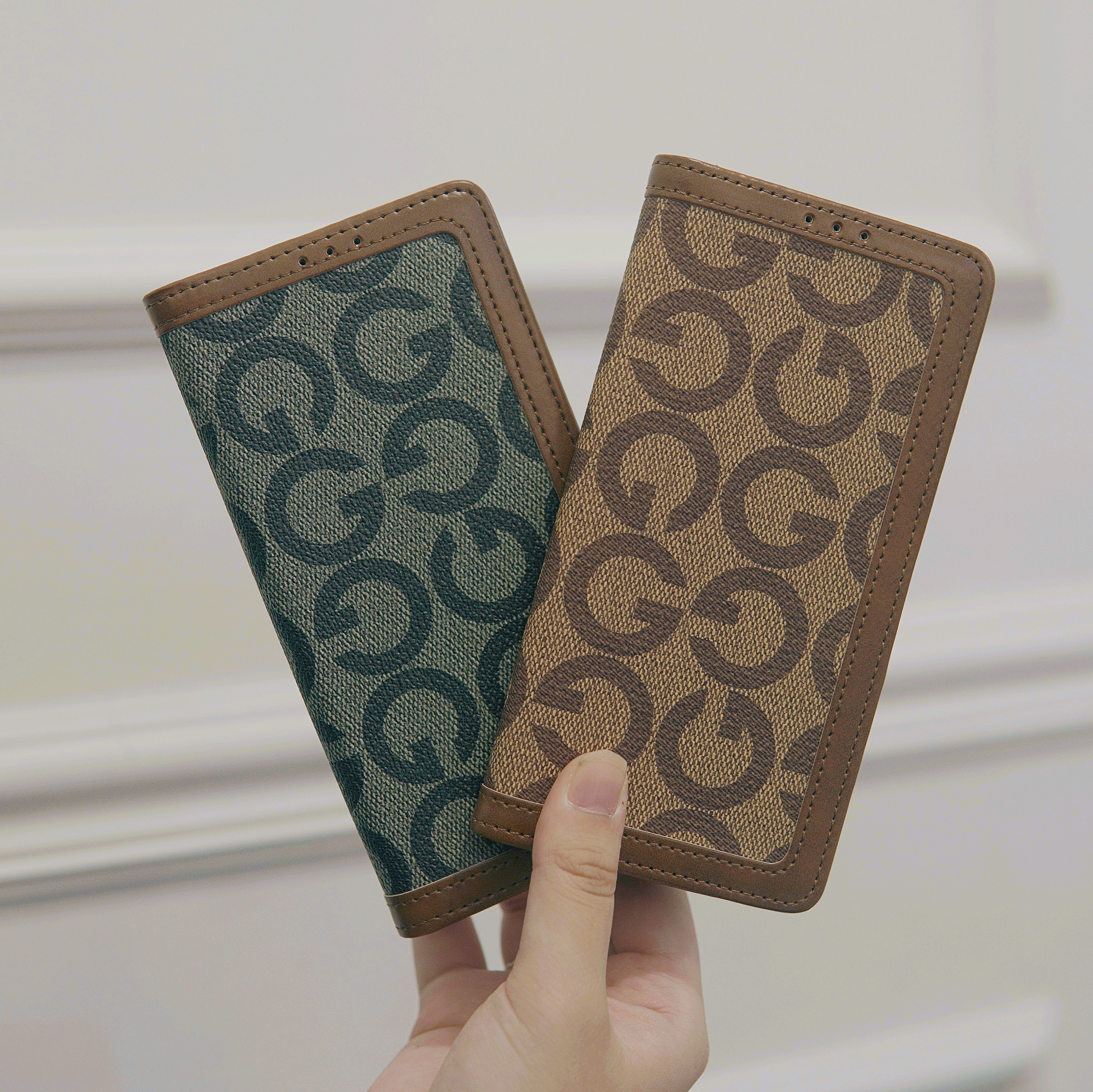 카드 가죽 지갑 범퍼 카메라보호 케이스 레드, 갤럭시S23 FE - 상세 이미지 2