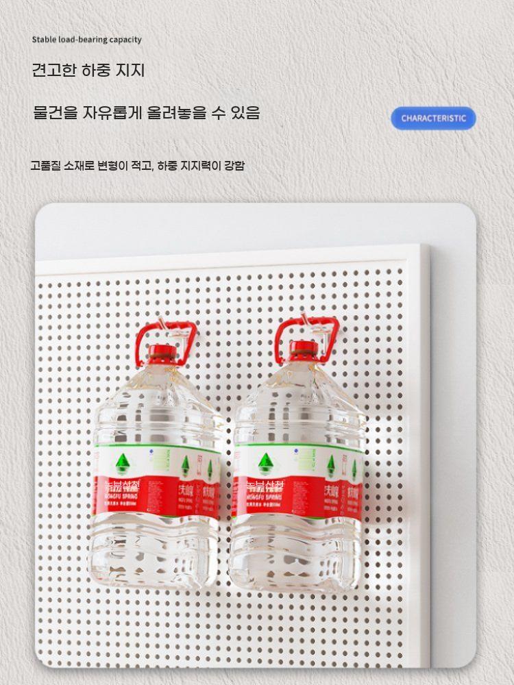 대형 철제 진열대 타공 철판 보드 네트망 파티션 걸이 타공판 원룸 스탠드형 후크 전시대 철망 - 상세 이미지 3