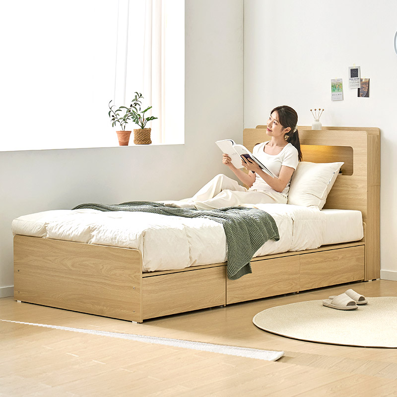 로에 서랍 수납침대 프레임 SS 베이직