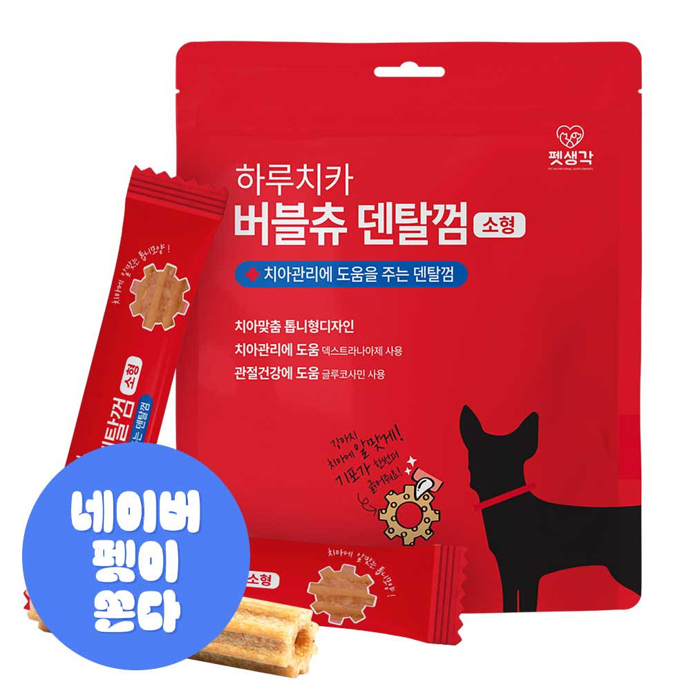 강아지 덴탈껌 급여 모습