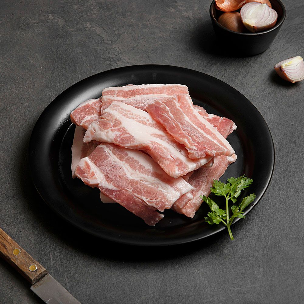 한돈 국내산 1등급 냉동 옛날 삼겹살 냉삼 500g 복고삼겹 : 고기파는녀석들