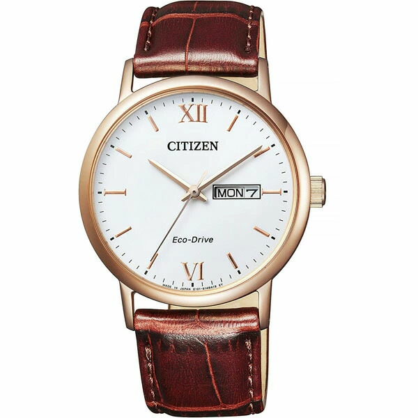 시티즌 CITIZEN 에코드라이브 클래식 금장 흰판 남성 손목시계 BM9012-02A - 상품 이미지