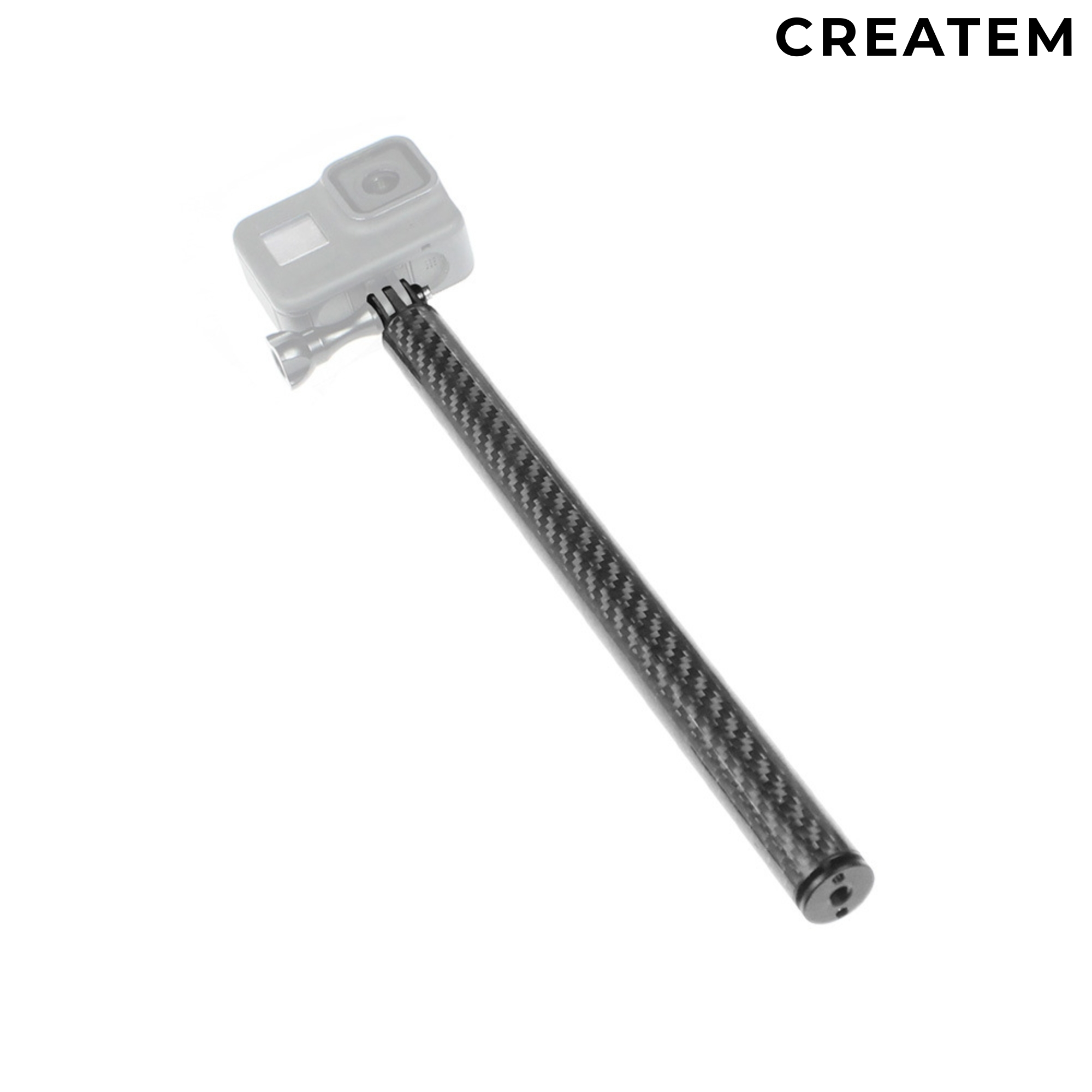 고프로 카본 1단 연장봉 - 탄소섬유 액션캠 핸드 그립 셀카봉