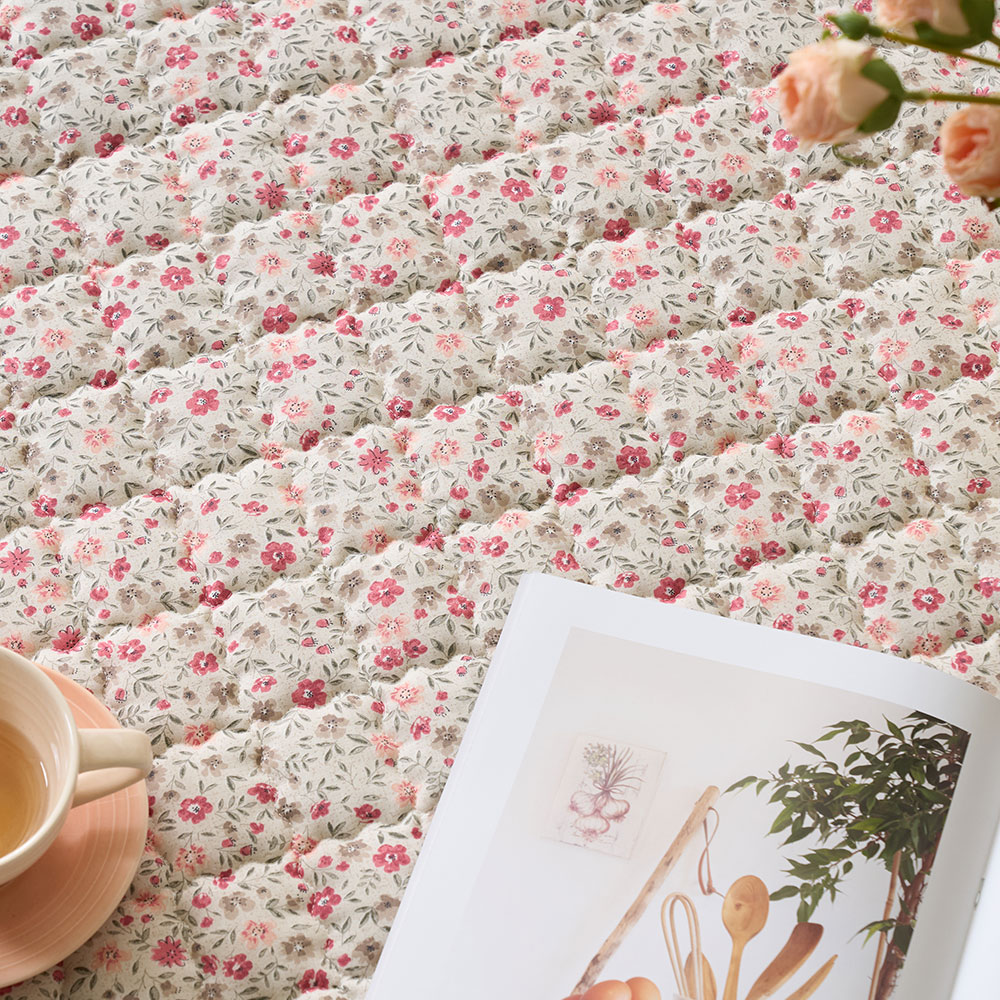 아르떼베딩 순면 누빔 워싱 사계절 거실 매트 바닥 카펫트 패드 포레 그린 대형