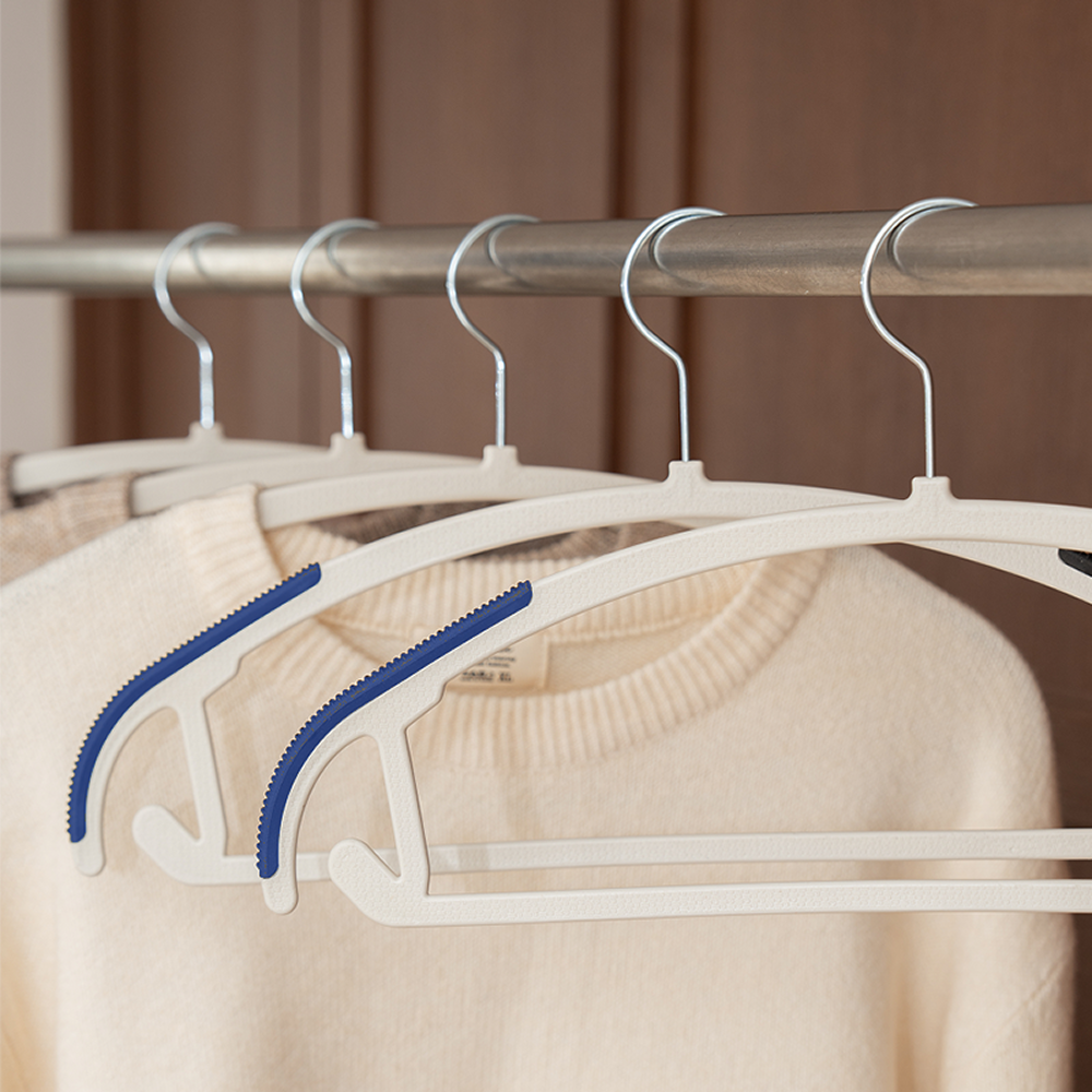 [25+5행사] 한평한뼘 논슬립 어깨뿔방지 니트 옷걸이 네이비, 25개