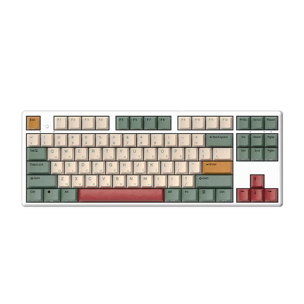 (Web Driver 업데이트) GK893B PRO 염료승화 EDITION 8K 무접점키보드 CAMPING, 무접점(정전용량)