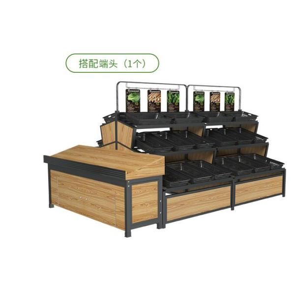 슈퍼마켓 과일 가게 진열대 야채 과일 세일 행사 선반 : 챔프재이