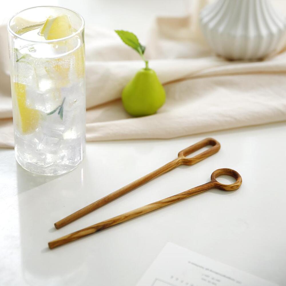 올리브우드 롱티스푼 하이볼 칵테일 나무 머들러 스틱 커피젓는거
