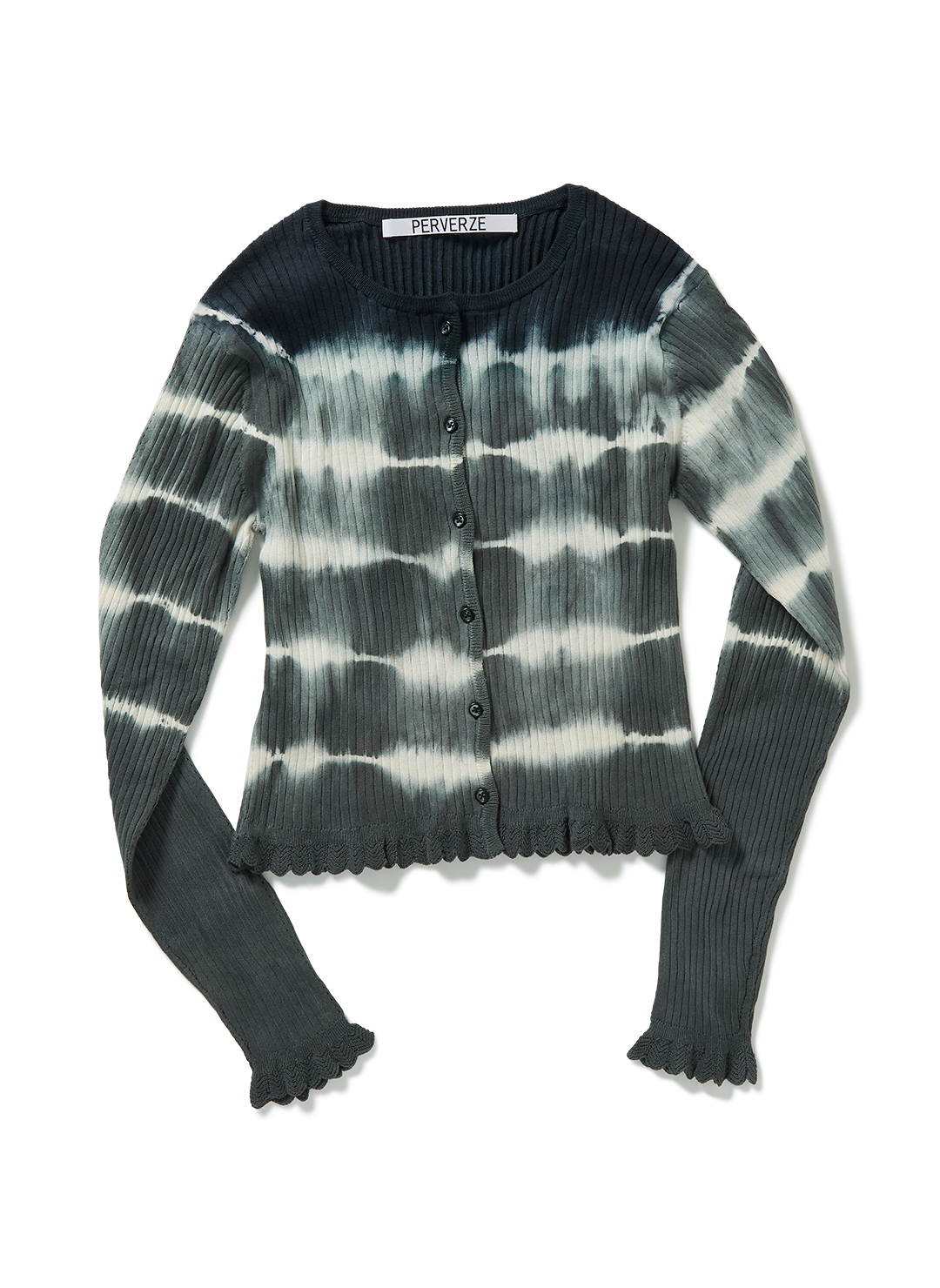 퍼버즈 PERVERZE Dip-dye Rib Knit Cardigan 가디건 25SS - 상세 이미지 2