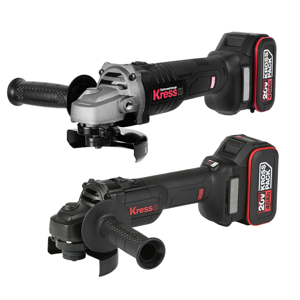 크레스 충전 앵글 그라인더 100mm 20V 4.0Ah 배터리1개 BL KU803.3 핸드 - 상세 이미지 4