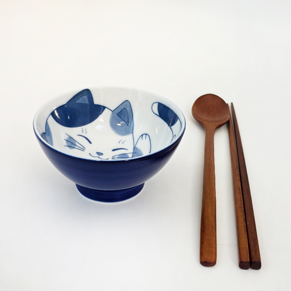 청고양이 볼 도자기 공기 (Bowl) 일본수입 - 상세 이미지 4