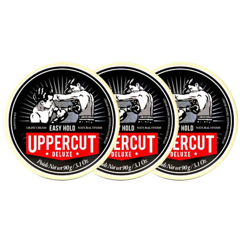 어퍼컷디럭스 무광택 이지홀드 남자 수성포마드 바버샵 왁스 실속형 x 3