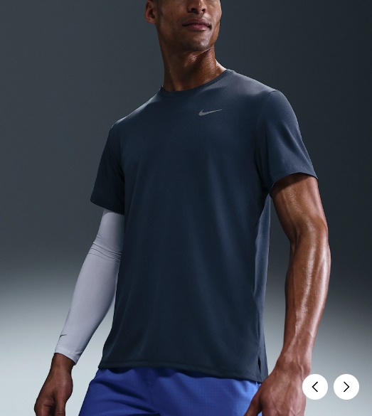 국내매장 나이키 남성 드라이 핏 UV 마일러 반팔 러닝 탑 티셔츠 D4 DV9316-437