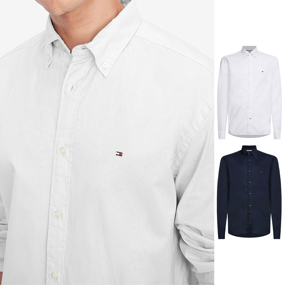 타미힐피거 남성 여성 긴팔 셔츠 클래식핏