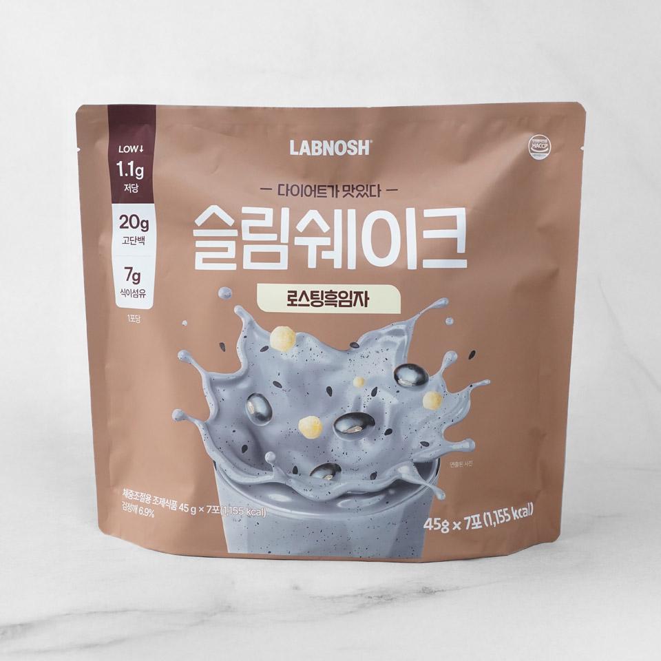 메가마트 랩노쉬 슬림쉐이크 로스팅흑임자 45g X 7포 - 메인 이미지