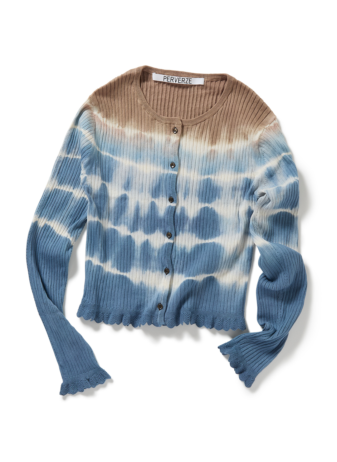 퍼버즈 PERVERZE Dip-dye Rib Knit Cardigan 가디건 25SS 이미지 7