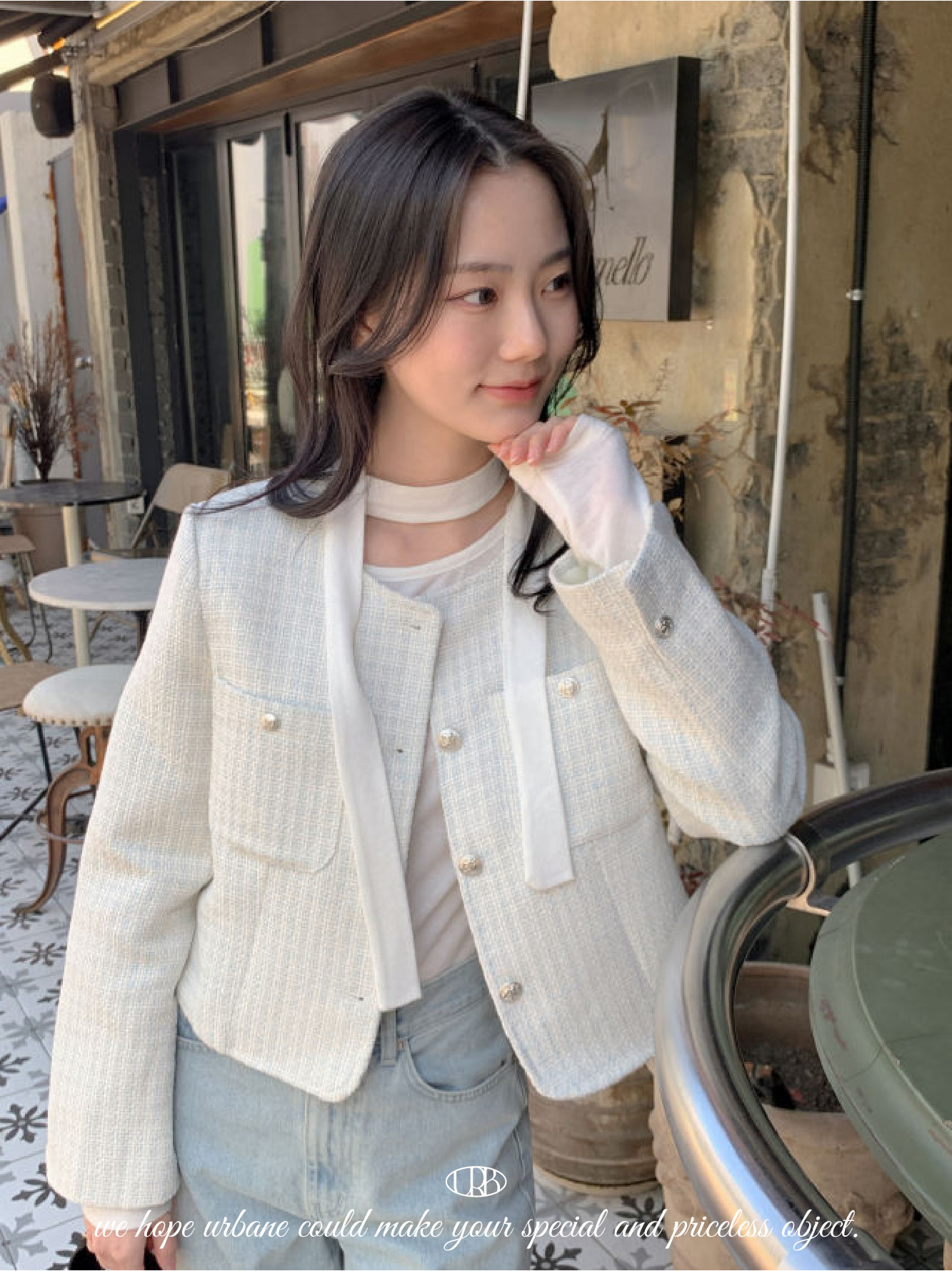 💕URBANE MADE💕 달링 하객룩 크롭 트위드 자켓 (당일출고) 상세 이미지 20