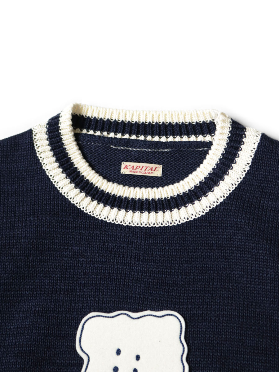 캐피탈 KAPITAL PECKISH RAINBOWY IVY 크루 스웨터 K2503KN068 - 상세 이미지 5