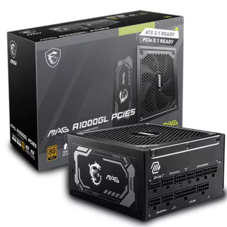 MSI MAG A1000GL 80PLUS 골드 풀모듈러 ATX3.1 파워서프라이 (블랙)