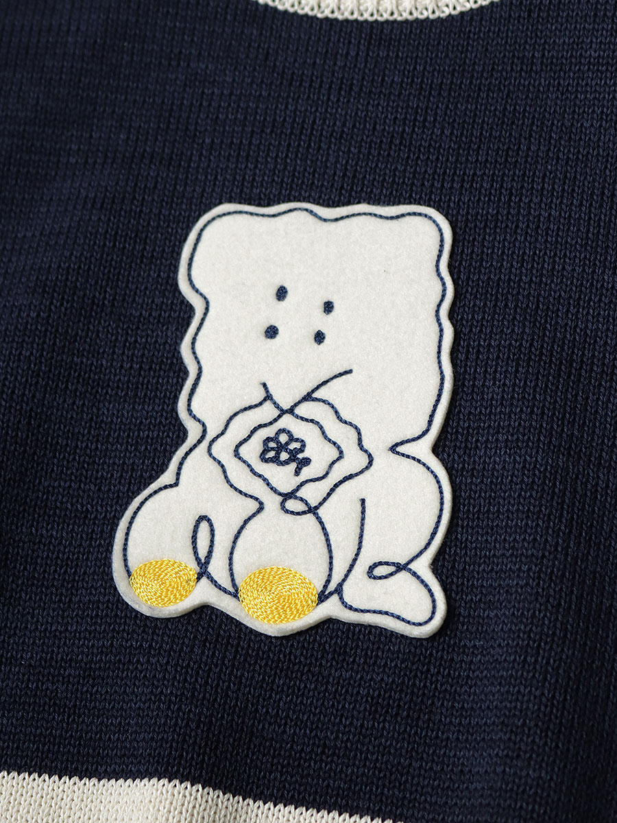 캐피탈 KAPITAL PECKISH RAINBOWY IVY 크루 스웨터 K2503KN068 - 상세 이미지 3