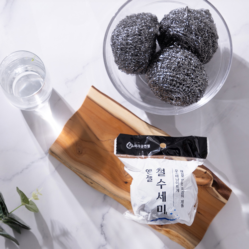 엔젤 철수세미 50g 30개 스텐 주방 탄 식당 오스테나이트계 대용량 - 상세 이미지 2