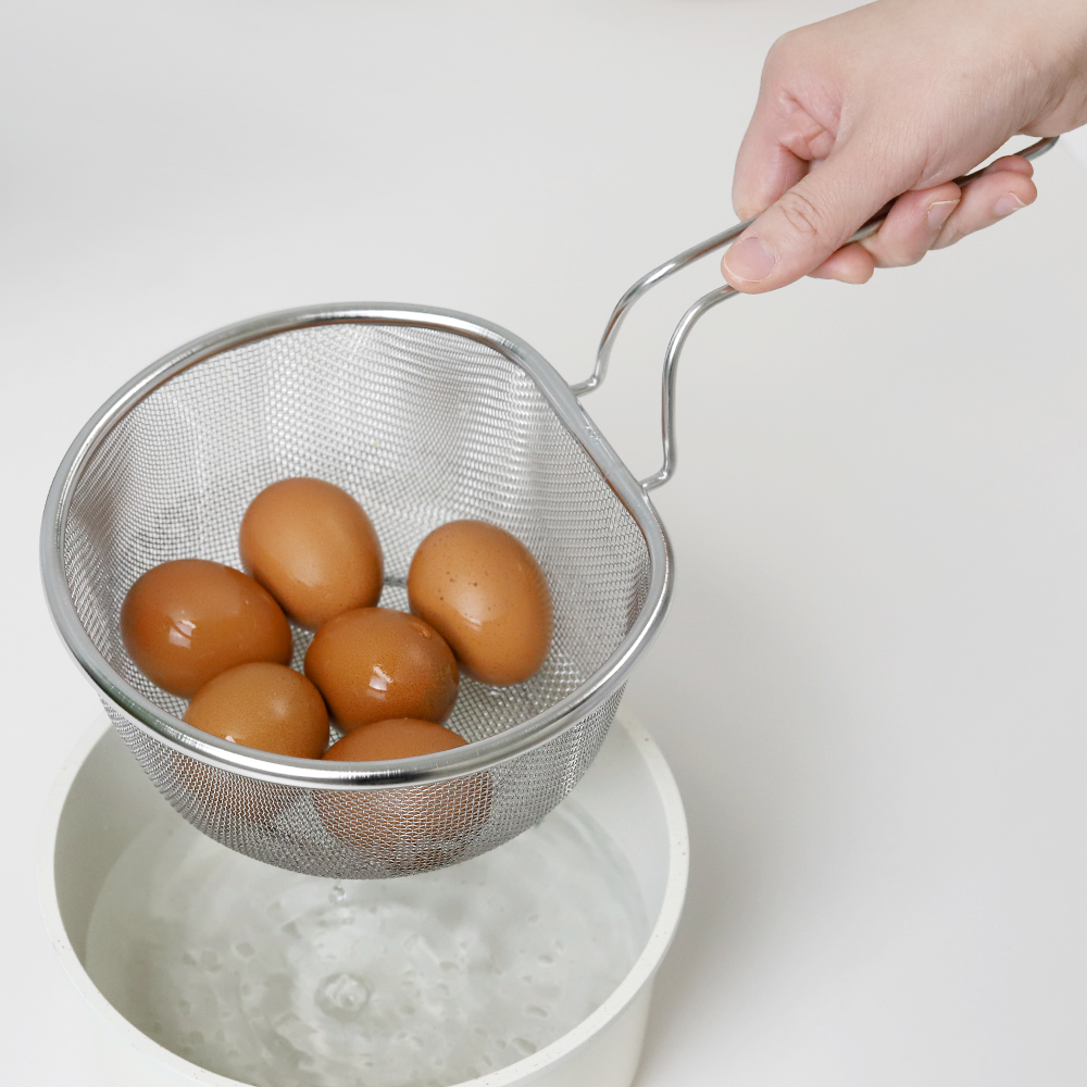 304 스텐 편수 건지기 채망 18cm / 원형 스텐 손잡이 채반 튀김망 물빠짐 야채 소쿠리