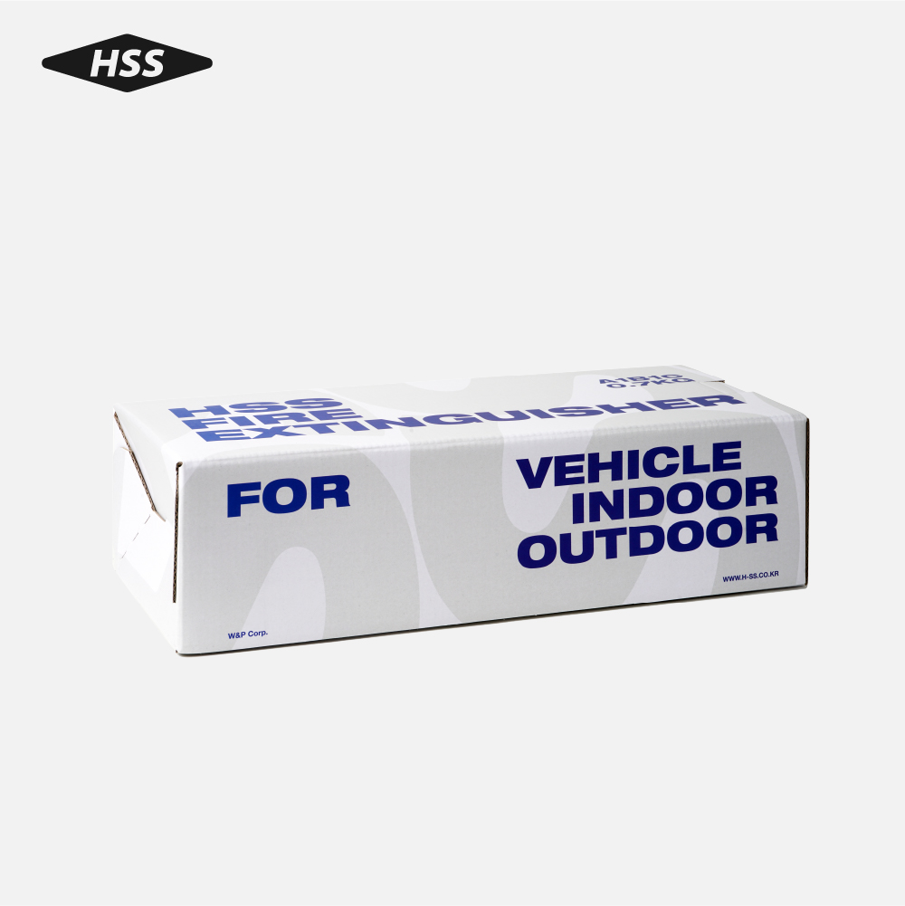 차량용소화기 HSS소방 가정용 자동차겸용 ABC분말소화기 스트랩거치대포함 H07