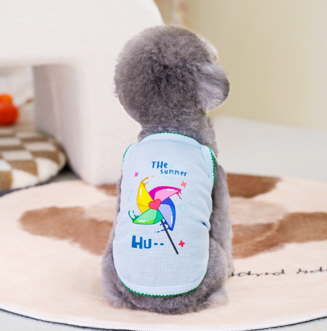 강아지 고양이 민소매 티셔츠 반려동물옷 애견 나시티 4계절 반려견 실내옷 산책룩 (1+1) - 상세 이미지 2