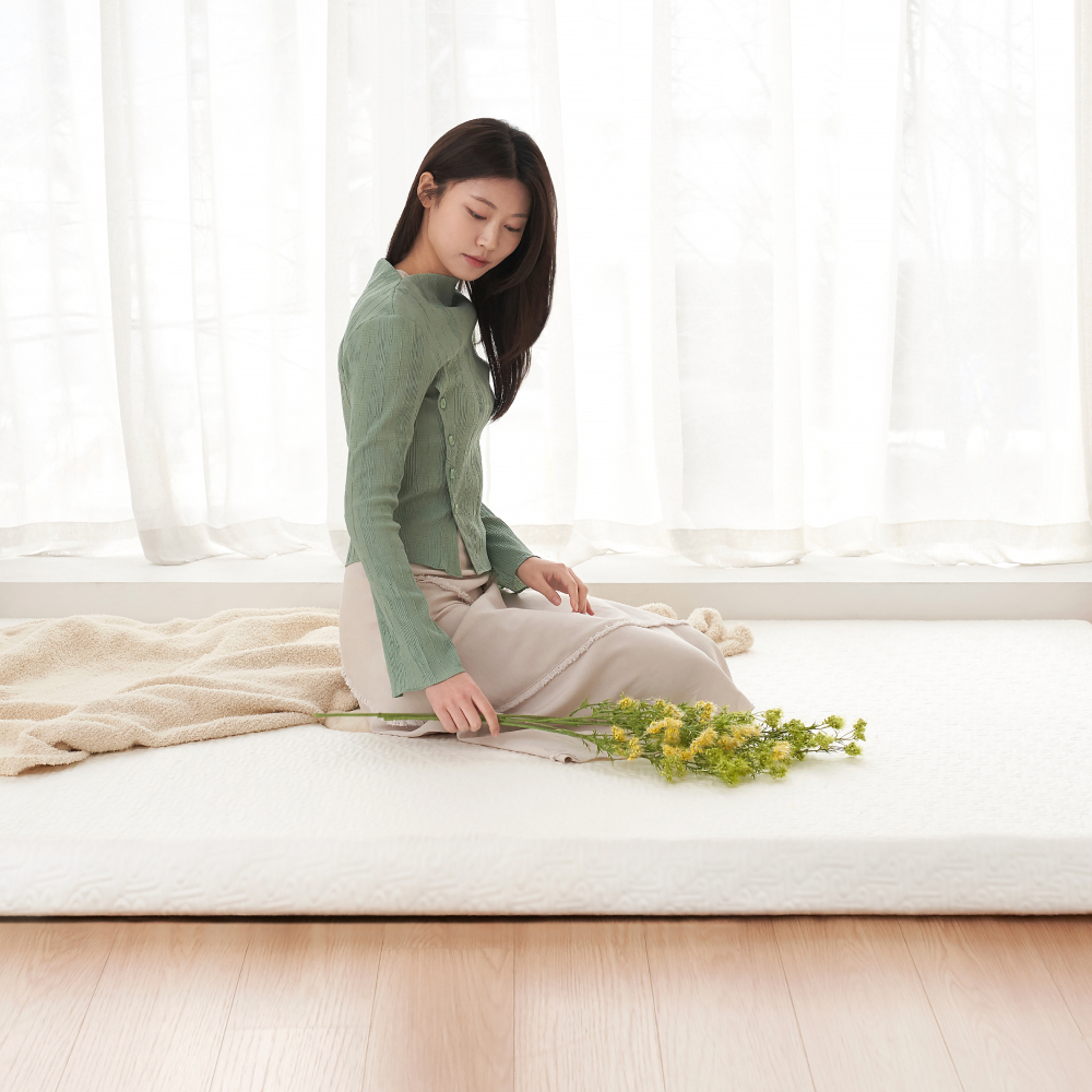 프로젝트슬립 푹신토퍼 오가닉 메모리폼 바닥 접이식 기숙사 돌침대 매트리스 MS(멀티싱글)