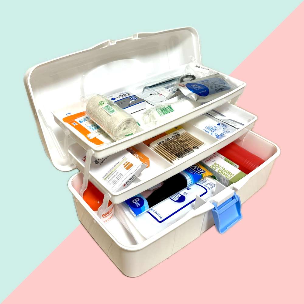 (22종) 대형 가정용 응급처치키트 FIRSTAIDKIT 휴대용 구급함 구급상자 세트 - 상세 이미지 3