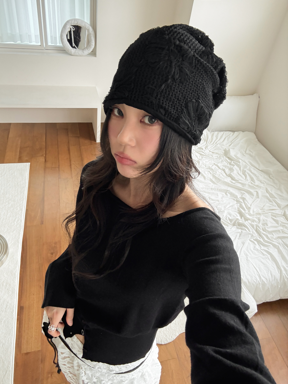[MD추천!] 플라워 홉트 봄 여름 가을 비니 모자 3color 상세 이미지 20