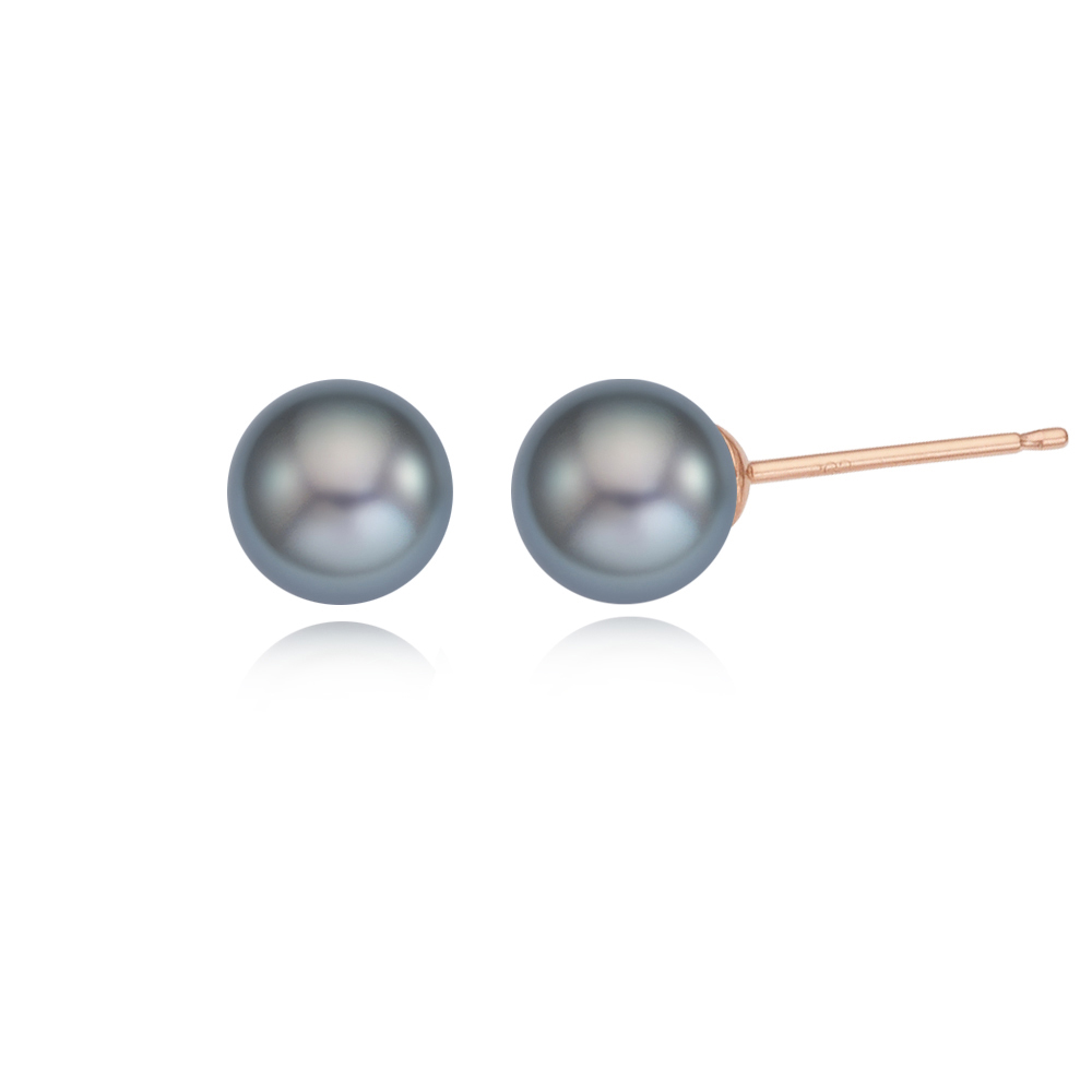 골드무드 14K 18K 해수 아코야 흑진주 귀걸이 7.5-8mm AAA+ 등급 - 상세 이미지 5