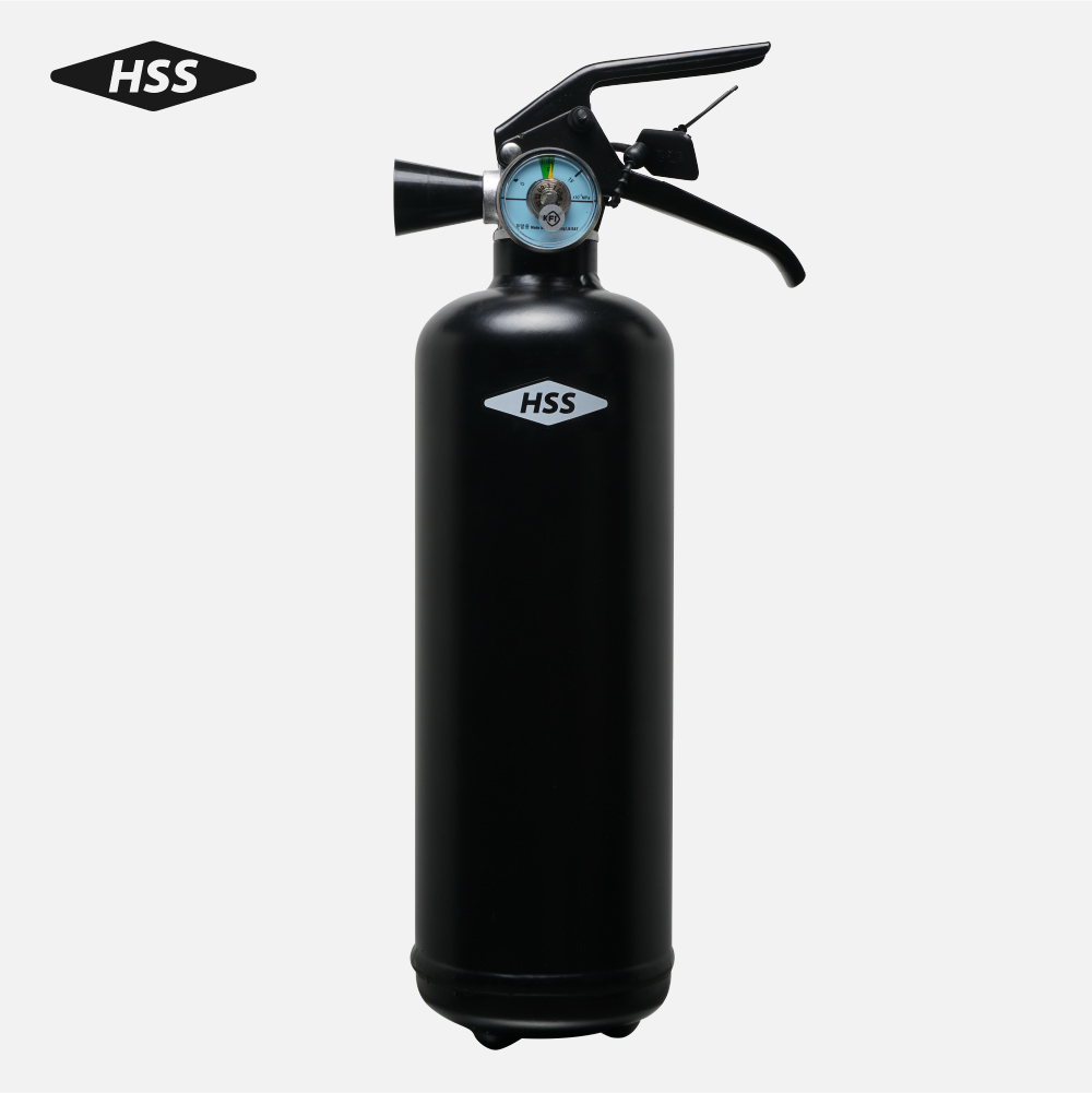 차량용소화기 HSS소방 가정용 자동차겸용 ABC분말소화기 스트랩거치대포함 H07