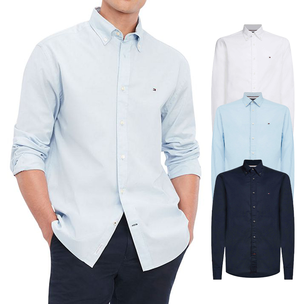 타미힐피거 남성 여성 레귤러핏 코튼 셔츠 남방