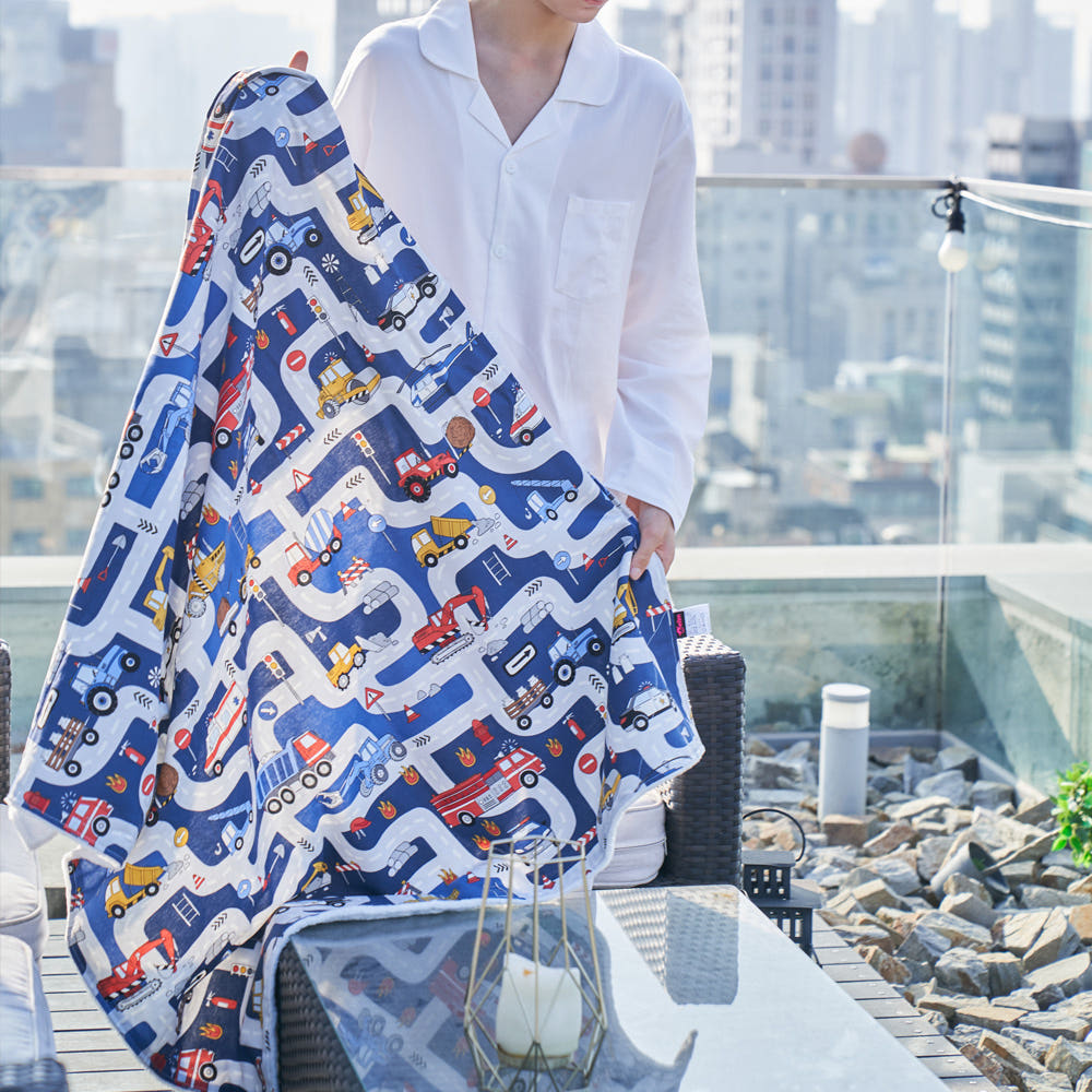 엘림 아기 겨울 블랭킷 베이비보아털 이불 낮잠 극세사 담요 구관조 S 70x100