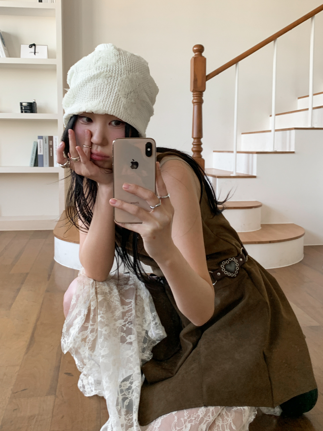 [MD추천!] 플라워 홉트 봄 여름 가을 비니 모자 3color 상세 이미지 11