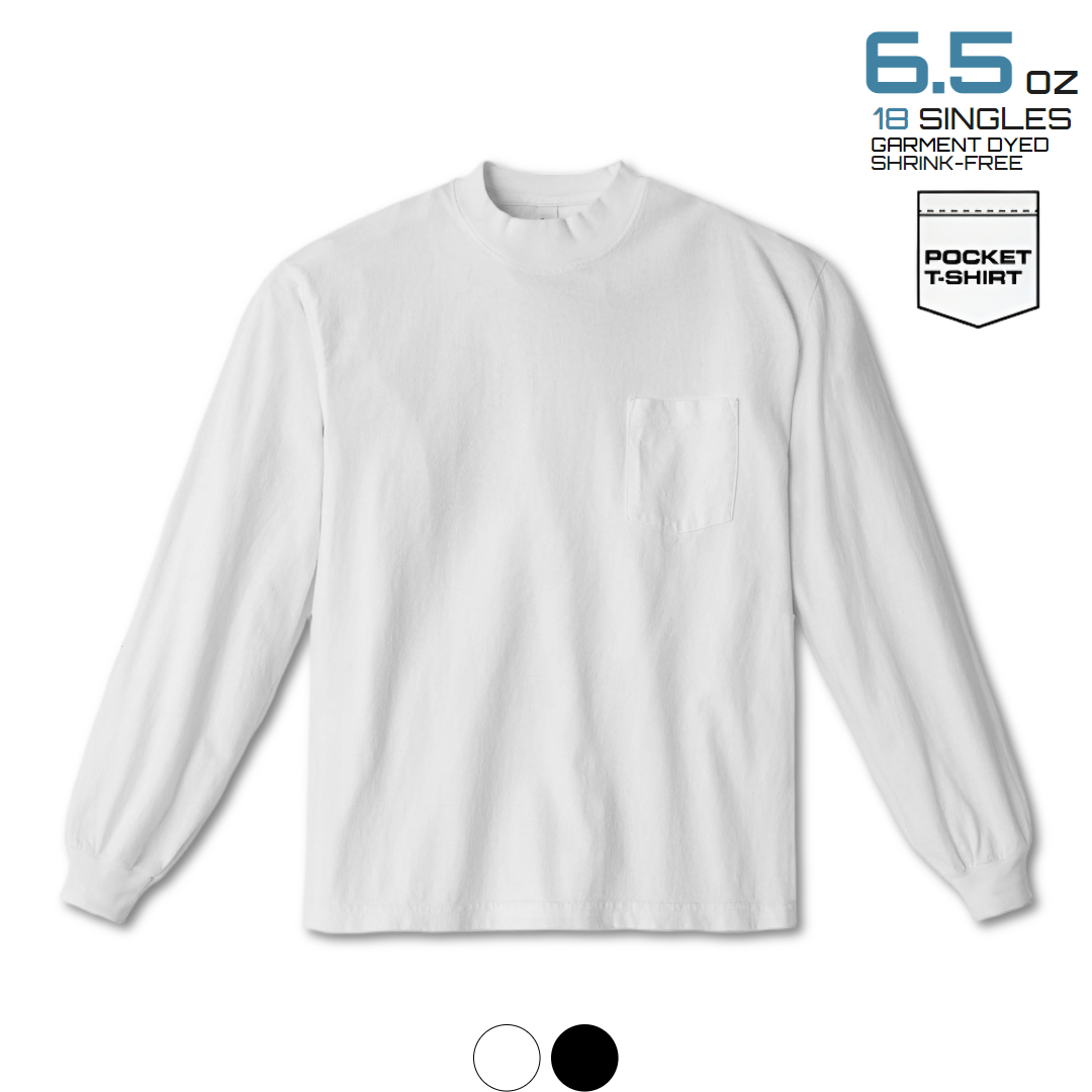 로스엔젤레스어패럴 1810GD 가먼트다이 포켓긴팔티셔츠 6.5oz - 메인 이미지