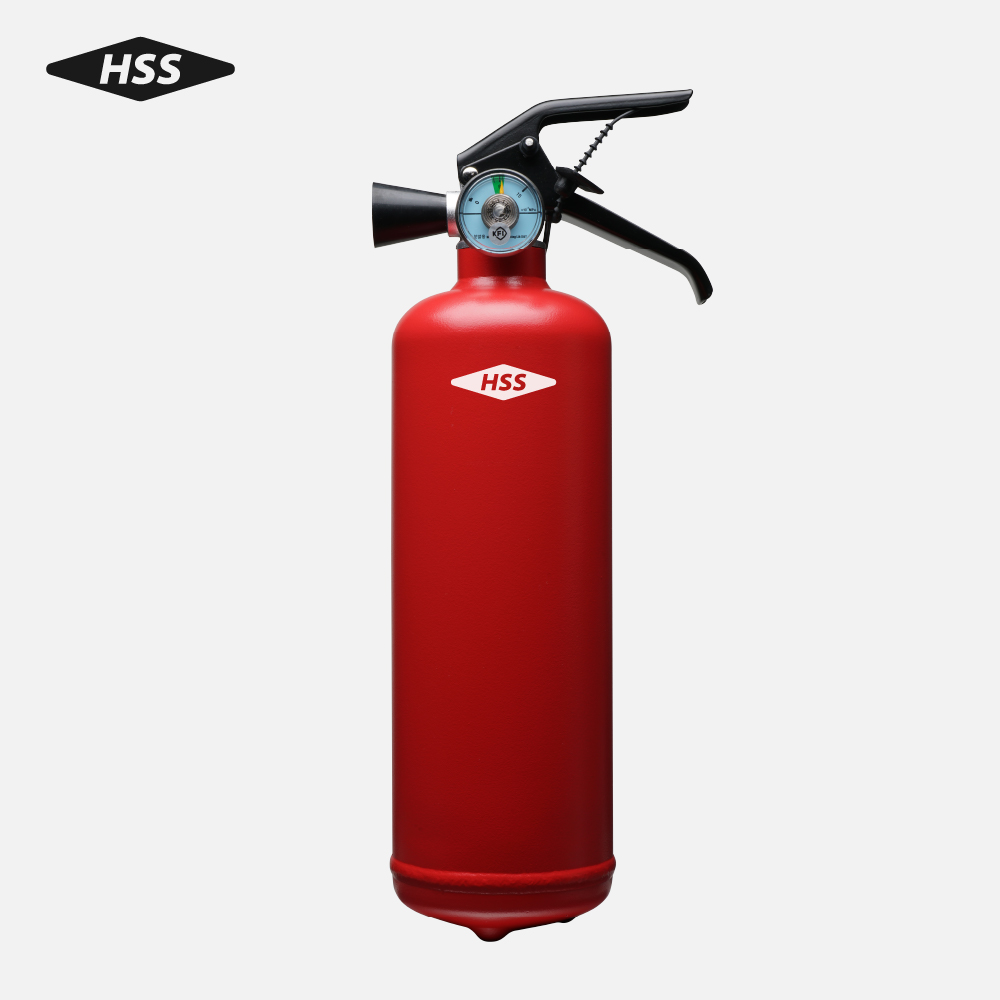 차량용소화기 HSS소방 가정용 자동차겸용 ABC분말소화기 스트랩거치대포함 H07