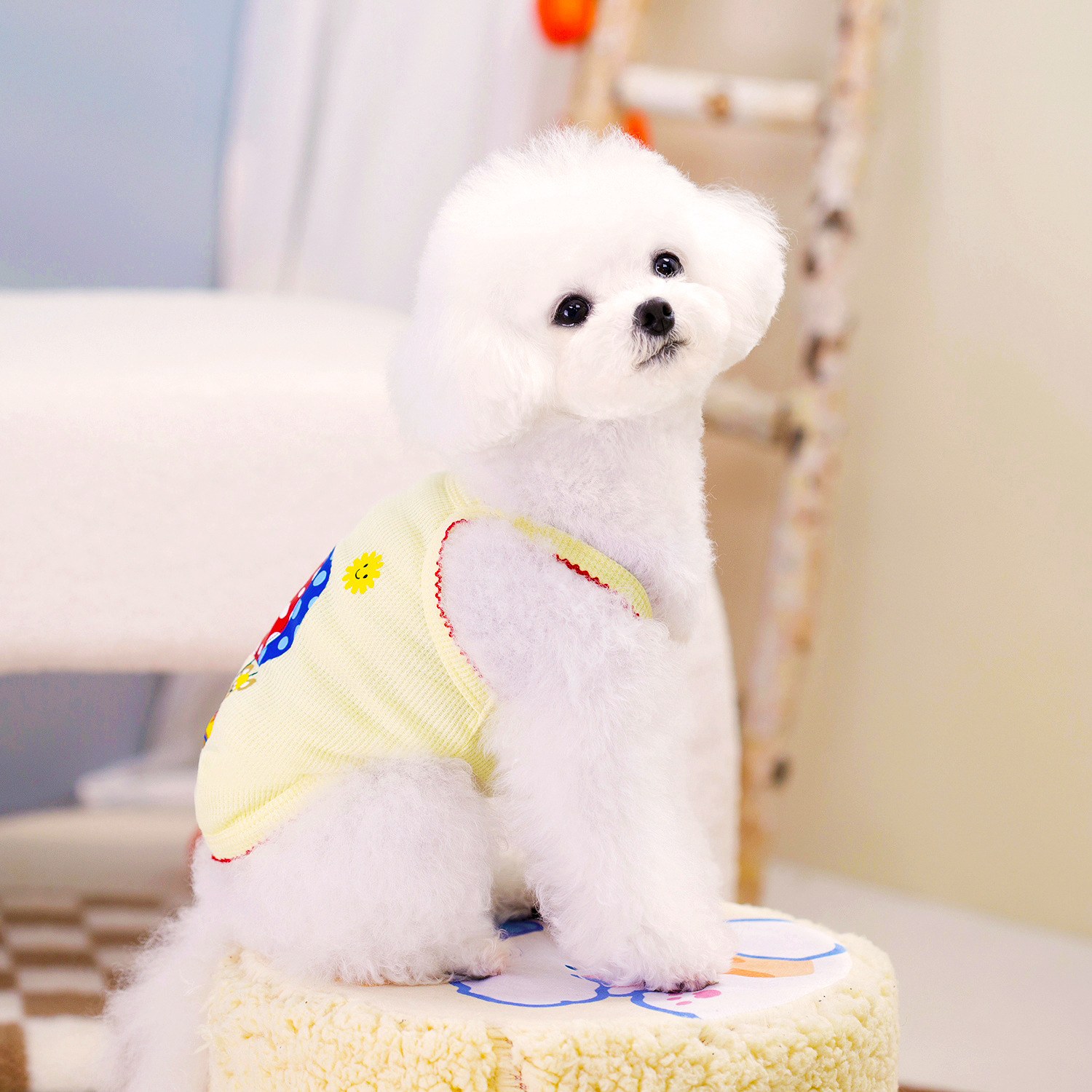 강아지 고양이 민소매 티셔츠 반려동물옷 애견 나시티 4계절 반려견 실내옷 산책룩 (1+1) 이미지 8
