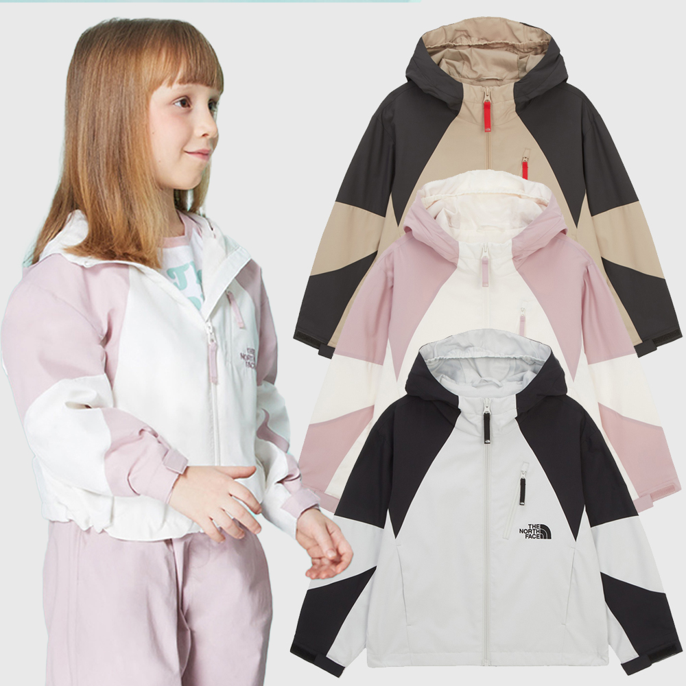 노스페이스 키즈 바람막이 아동 주니어 루즈핏 후드 자켓 NJ3BR04T