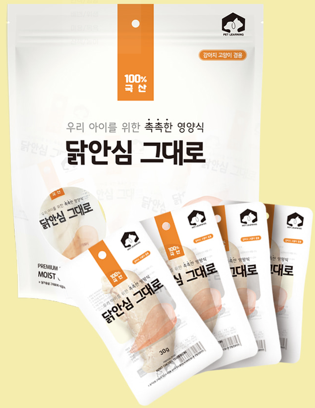 국내산 닭안심 그대로 고양이 닭가슴살 간식 닭고기, 30g, 30개 이미지 4