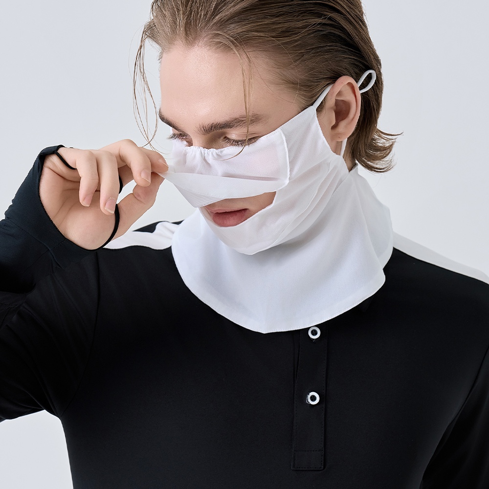 베일리화이트 골프 마스크 자외선차단 얼굴 햇빛가리개 여름 안면 쿨 자전거 등산