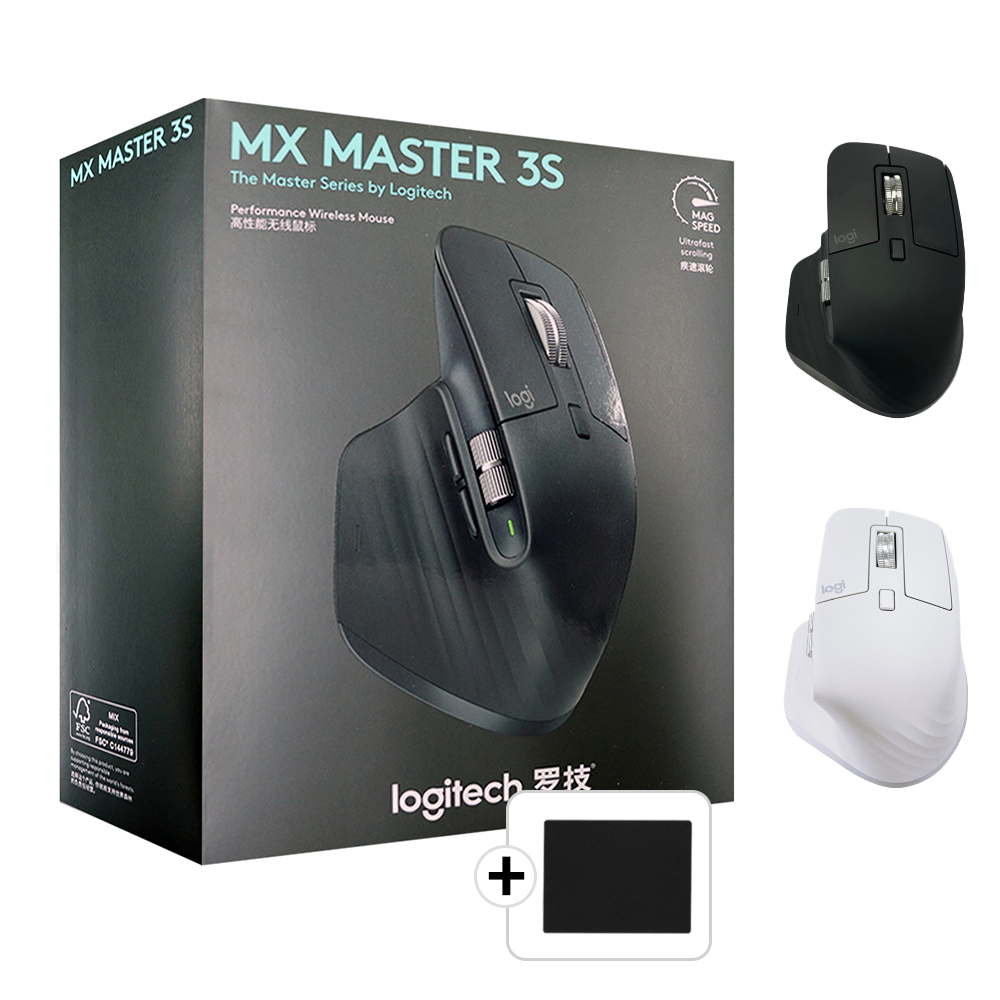 로지텍 마우스 MX MASTER 3S 무선 마우스 병행+패드